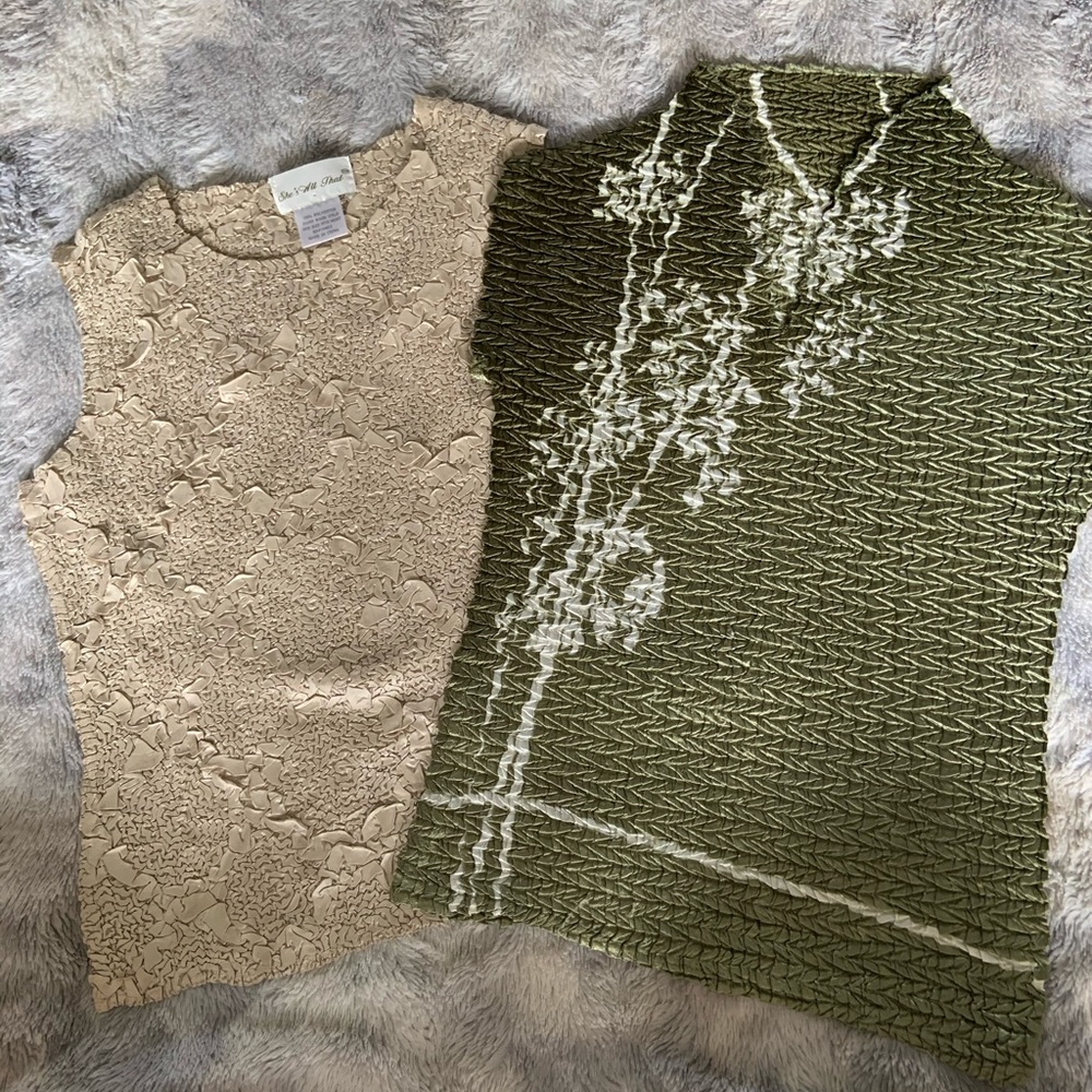 Two Crinkle Tops